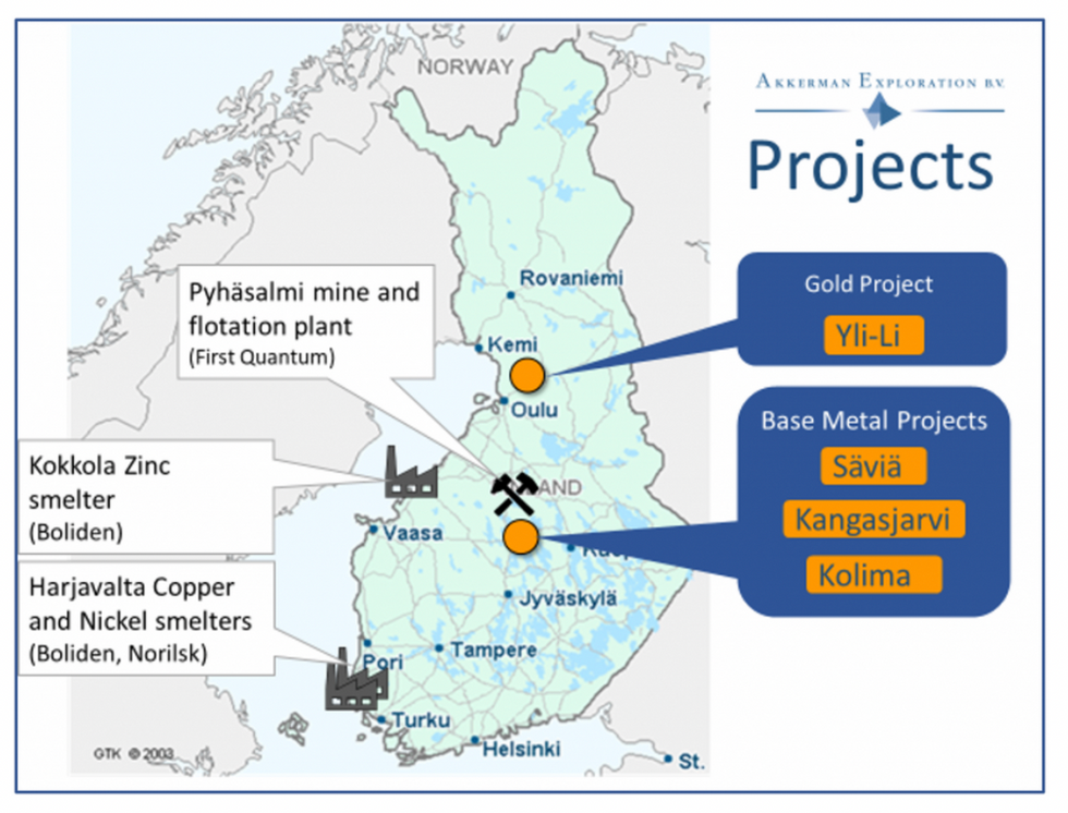 Finland Copper projects