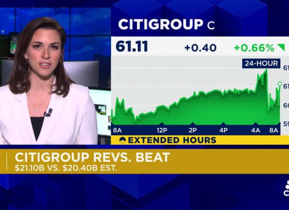 Citigroup tops estimates for first-quarter revenue